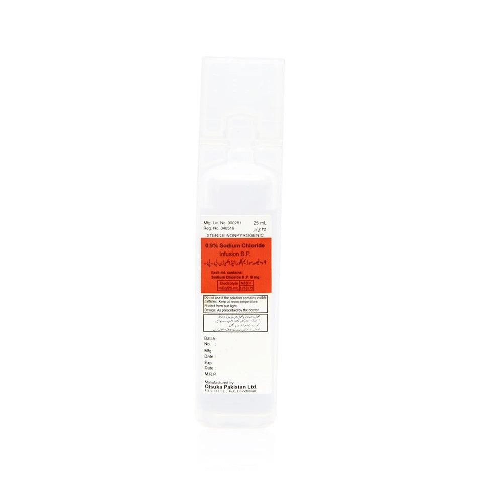 Ampoule - 0.9% Sodium Chloride 25ML Injection - Normal Saline
