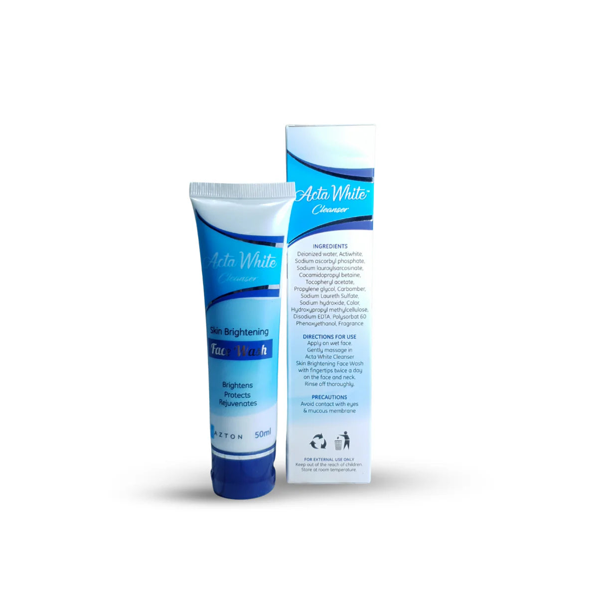Acta White Cleanser Facewash 50ML - Mazton