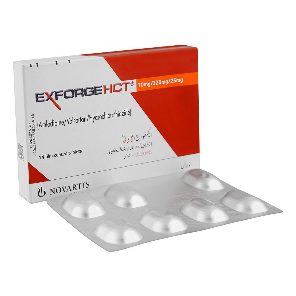 Exforge HCT Tablets - 10/160/12.5MG - 14S