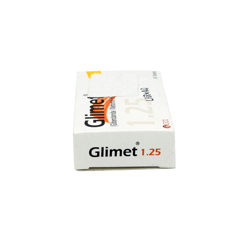 GLIMET 1.25MG TAB - 30 TABLETS