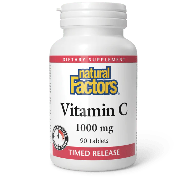 NATURAL FACTORS - VITAMIN C - 1000MG - TIME RELEASE - 90 TABLETS
