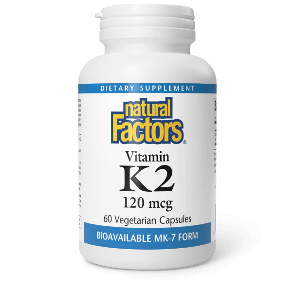 NATURAL FACTORS - VITAMIN K2 - 60 TABLETS
