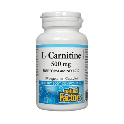 Natural Factors L CARNITINE 500mg - 60 Capsules  CSH Pharmacy