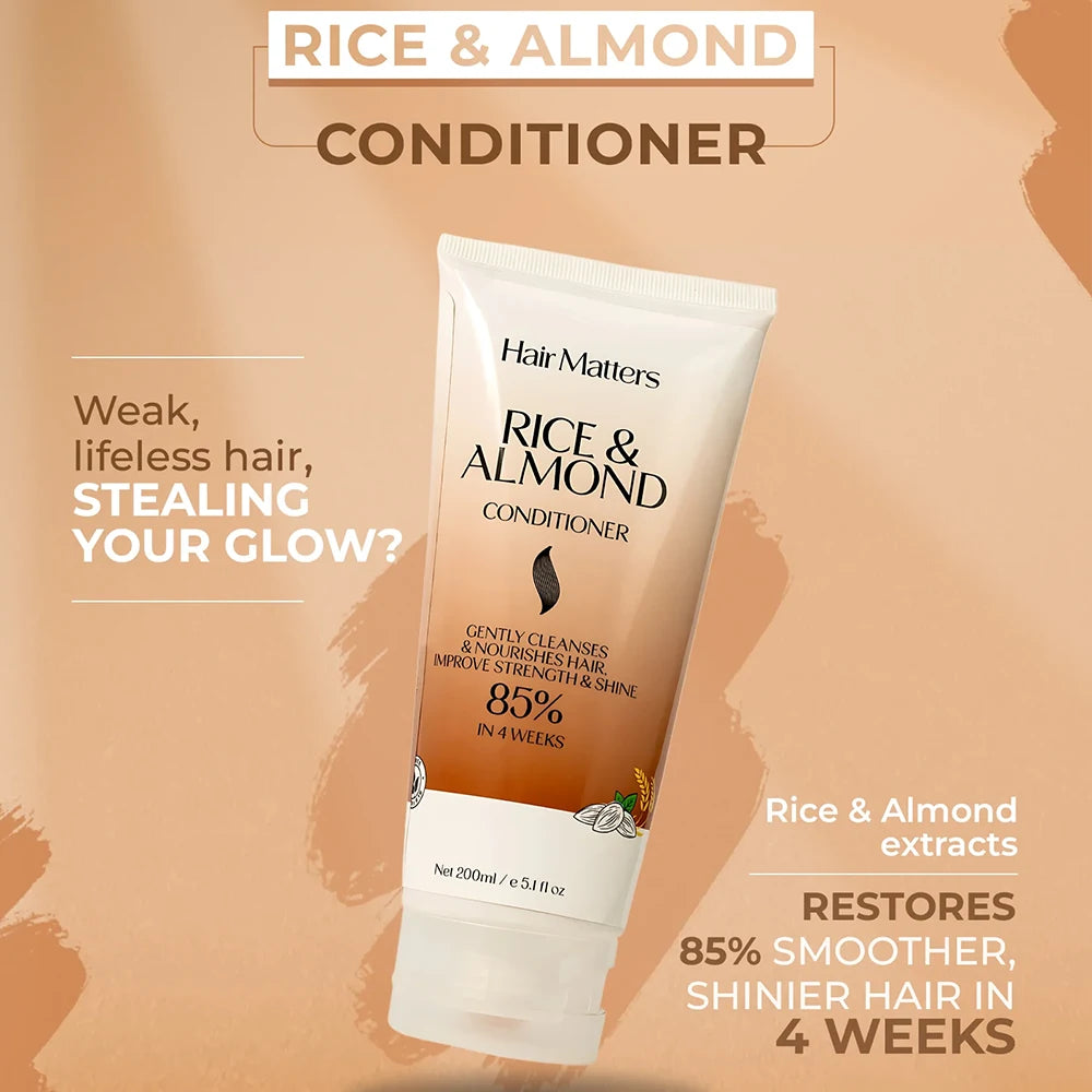 Rice and Almond Conditioner - 200ml - Hair Matters