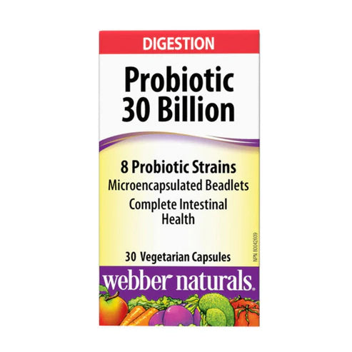 Webber Naturals Probiotic 30 Billion 30 Capsules