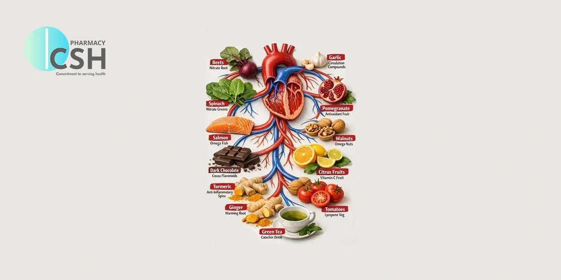 Nature's Circulation Boosters: The Best Foods for Healthy Blood Flow