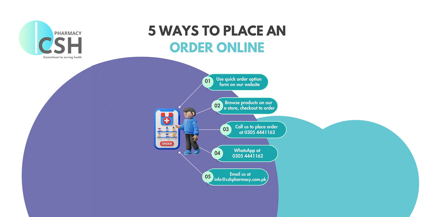 5 Ways to Order Medicines Online in Pakistan From CSH Pharmacy