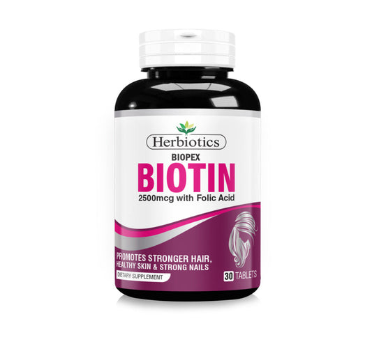 HERBIOTICS  BIOTIN 2500mcg