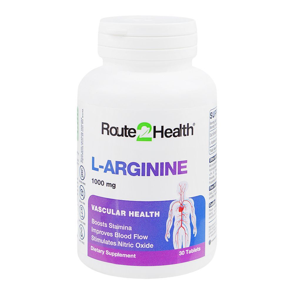 Route to Health L ARGININE 1000MG - 30 Tablets