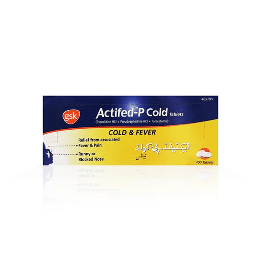 Actifed P Cold Tablets - 40 Tabs