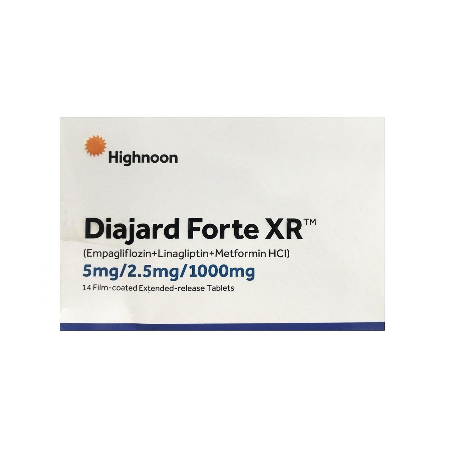 DIAJARD FORTE XR 5/2.5/1000MG TAB - 14S