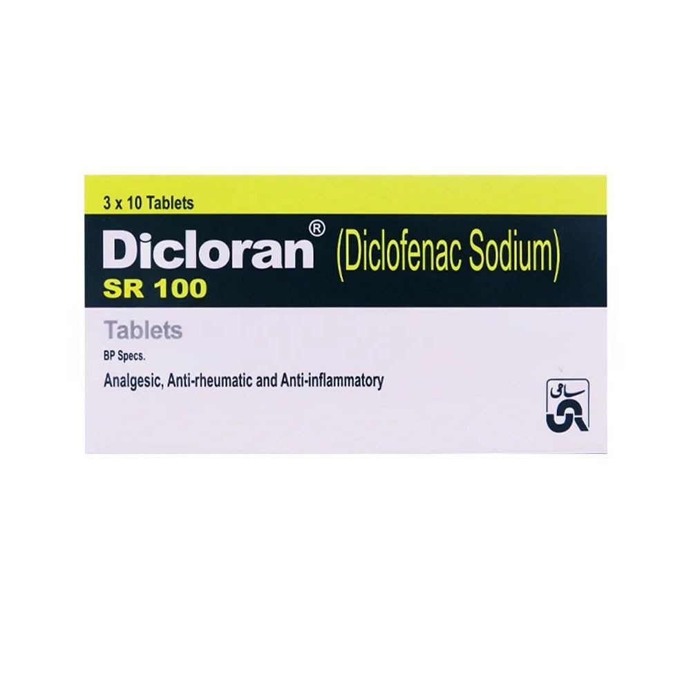 DICLORAN SR 100MG TAB - 30 Tablets