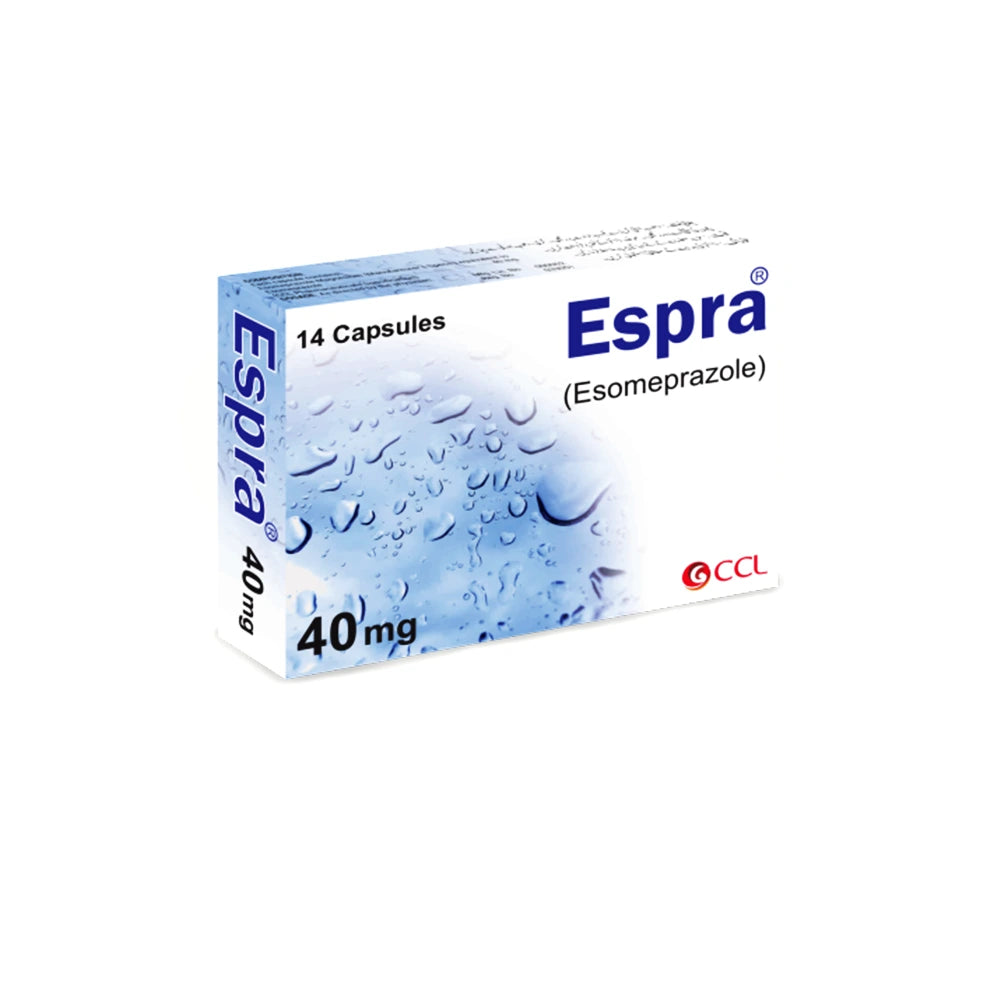 ESPRA 40MG CAP - 14 CAPSULES