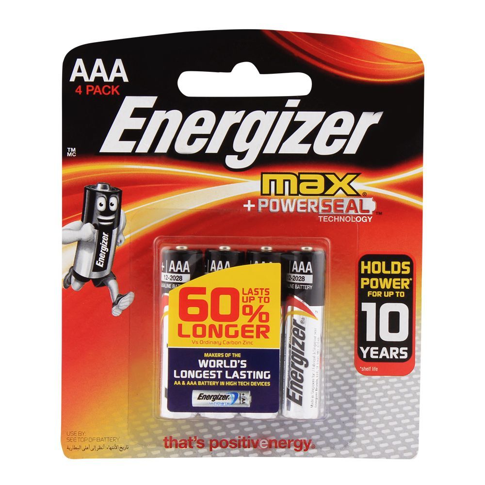 ENERGIZER - AAA Batteries - 4S