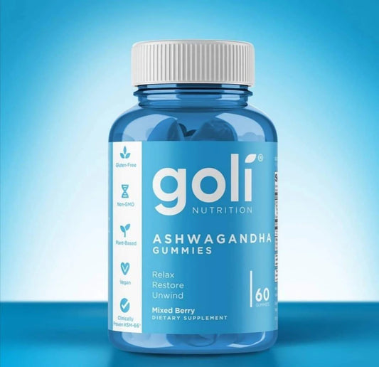 ASHWAGANDHA 60 GUMMIES - GOLI NUTRITION