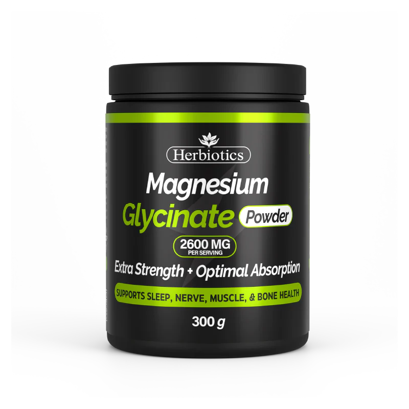 Magnesium Glycinate Powder 300G - Herbiotics