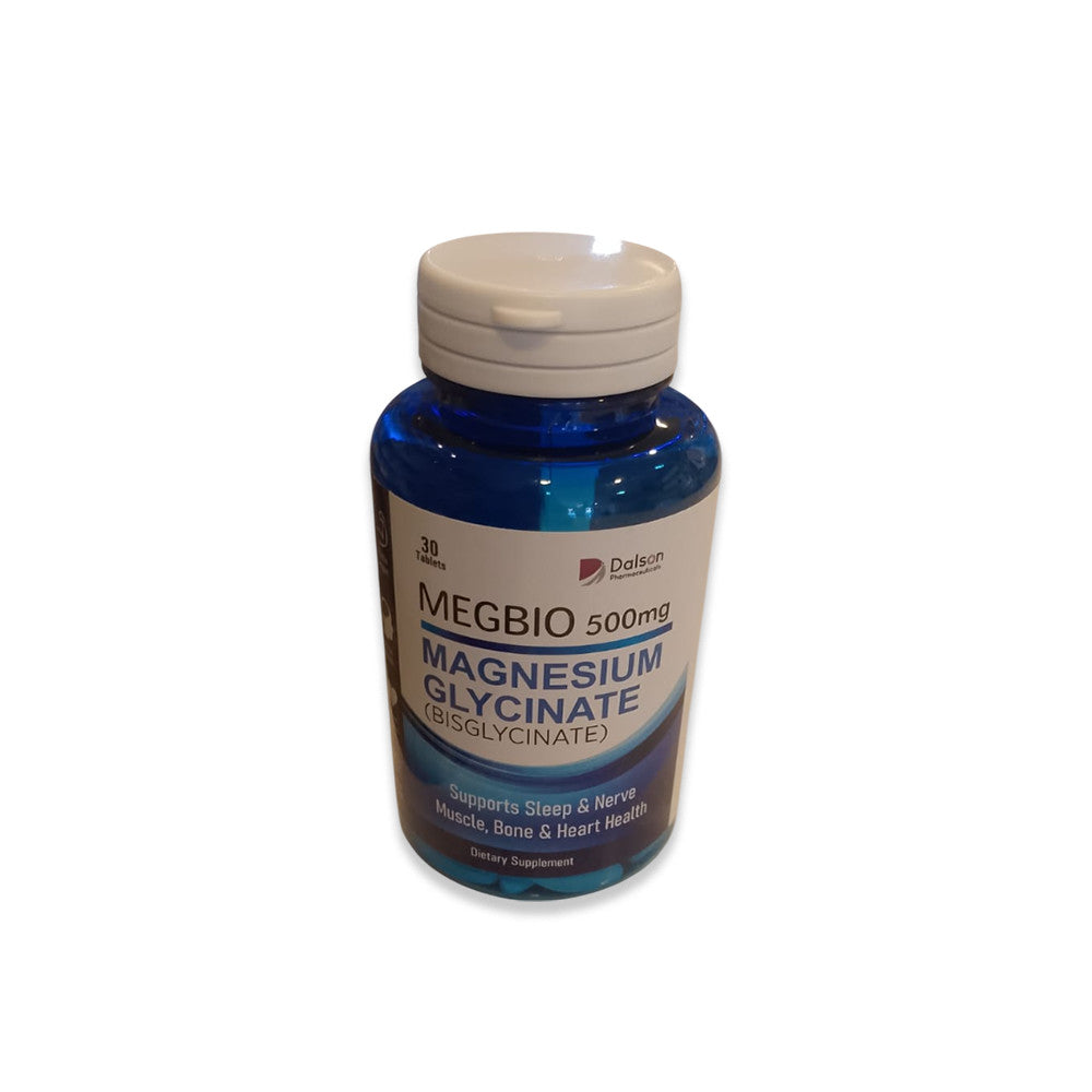 Magnesium Glycinate - MEGBIO - 500MG - 30 TABLETS