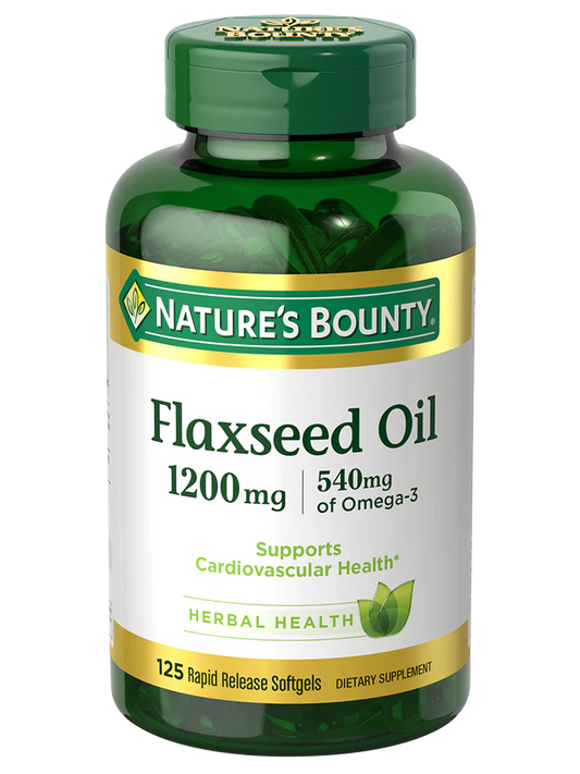 NATURE'S BOUNTY - FLAXSEED OIL - 1200 MG - 125 SOFTGELS