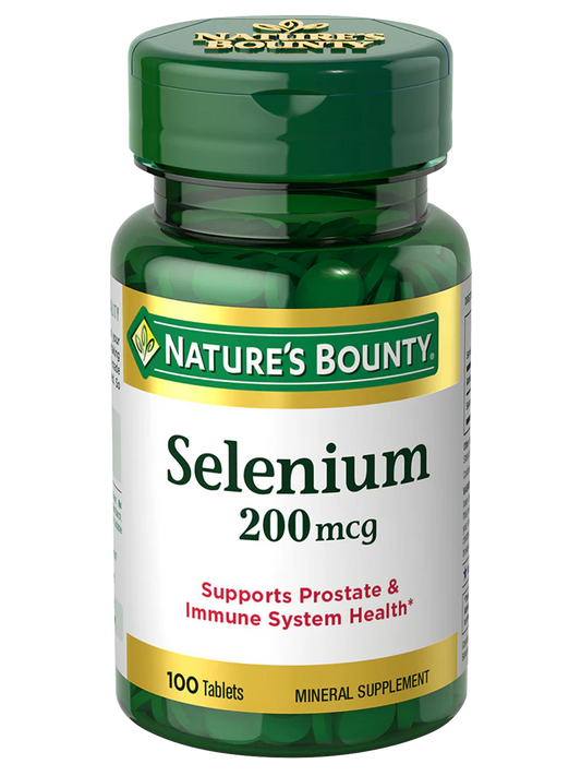 NATURE'S BOUNTY - SELENIUM - 200MCG - 100 Tablets