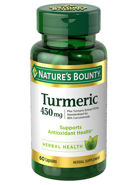 NATURE'S BOUNTY - TURMERIC 450MG - 60 Capsules