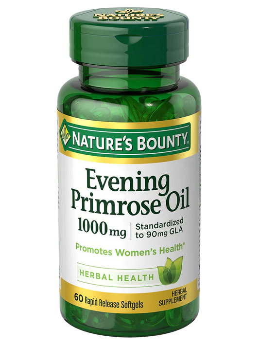 NATURE'S BOUNTY EVENING PRIMROSE OIL 1000MG - 60 Softgels