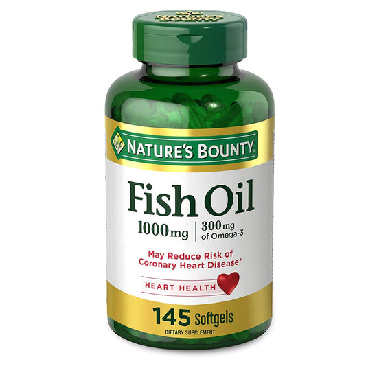 Nature's Bounty FISH OIL 1000MG+OMEGA 3 300MG - 145 Softgels
