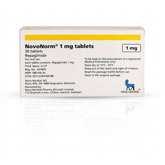 NOVONORM 1MG TAB - 30 TABLETS