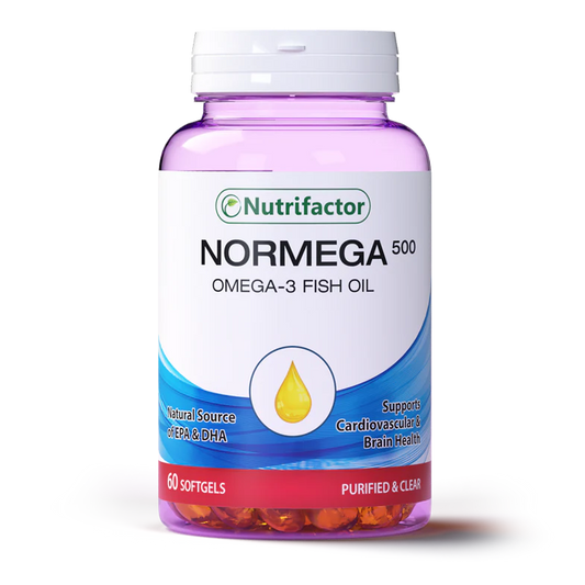 NUTRIFACTOR NORMEGA FISH OIL 500 - 60 SoftGels