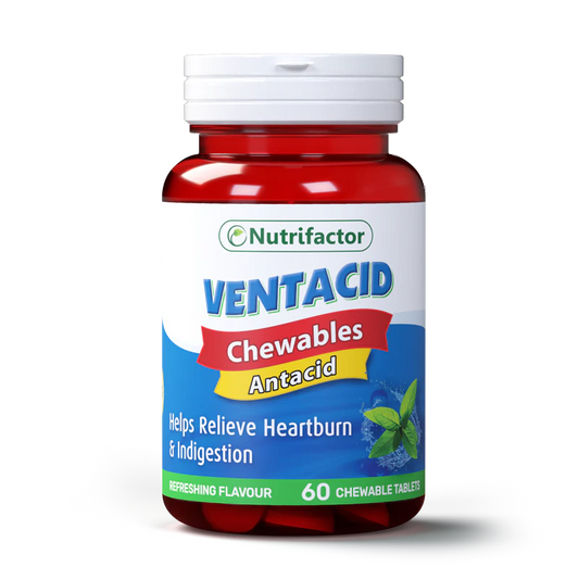 NUTRIFACTOR - VENTACID - 60 CHEWABLES TABS