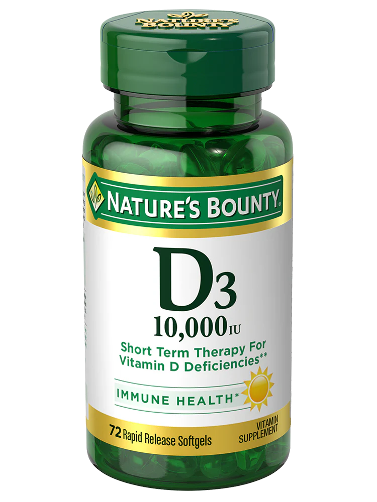 Nature's Bounty D3 10000iu - 72 SoftGels
