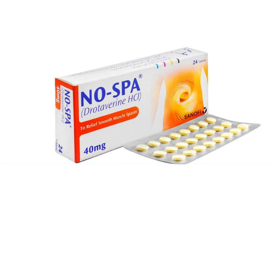 NO-SPA 40MG TAB - 24 TABLETS
