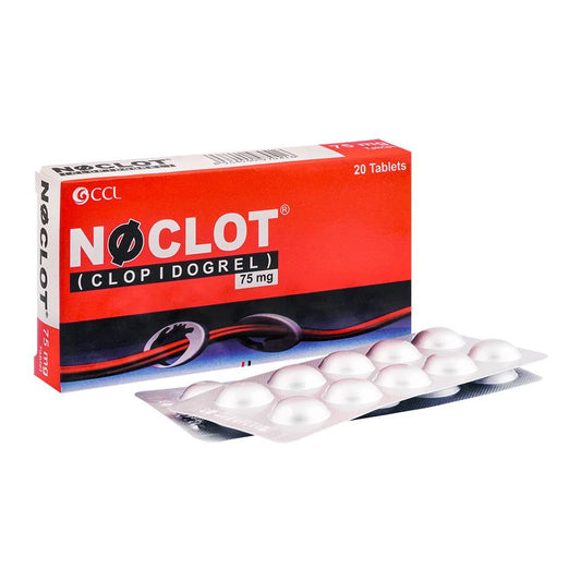 NOCLOT 75MG TAB - 20 TABLETS