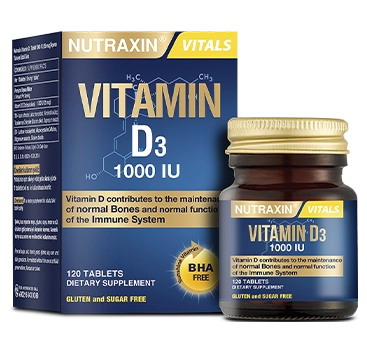 NUTRAXIN Vitamin D3 1000IU - 120 Tablets
