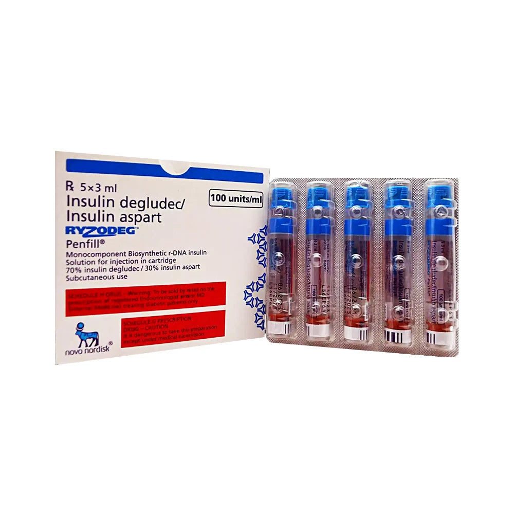 Ryzodeg Penfill 3ml 5S - 100 U/ml