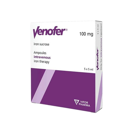IRON INJECTION - VENOFER - 100MG - 5MLx5