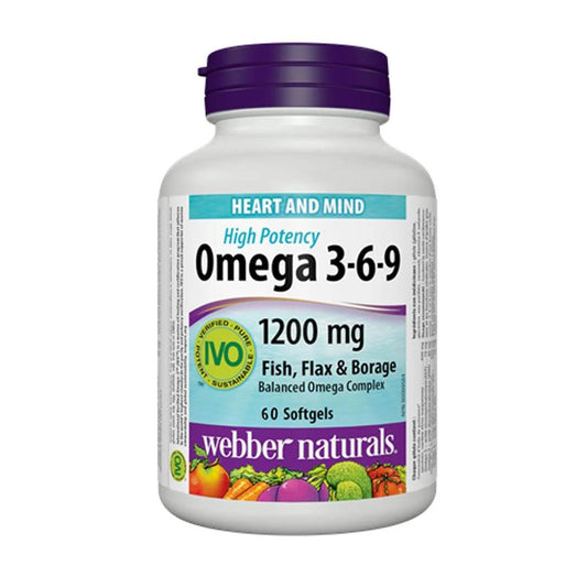 Webber Naturals - Omega 3-6-9 - 60SoftGels