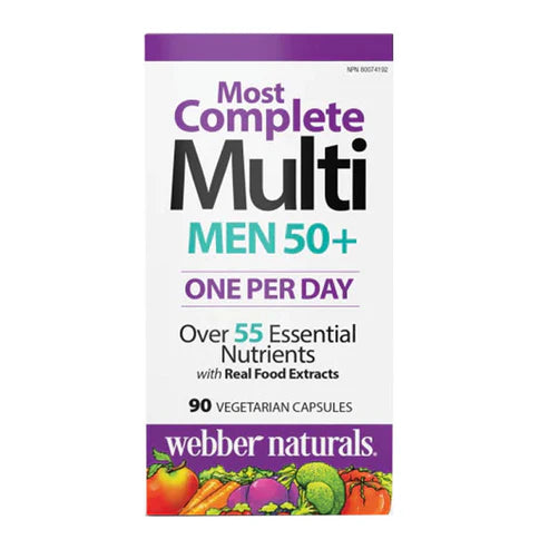 Webber Naturals Most Complete Multi Men 50+ Plus 90 Capsules