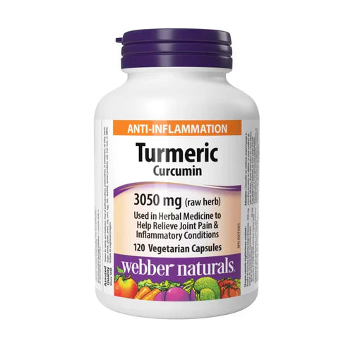 Webber Naturals Turmeric Curcumin 3050mg 120 Capsules