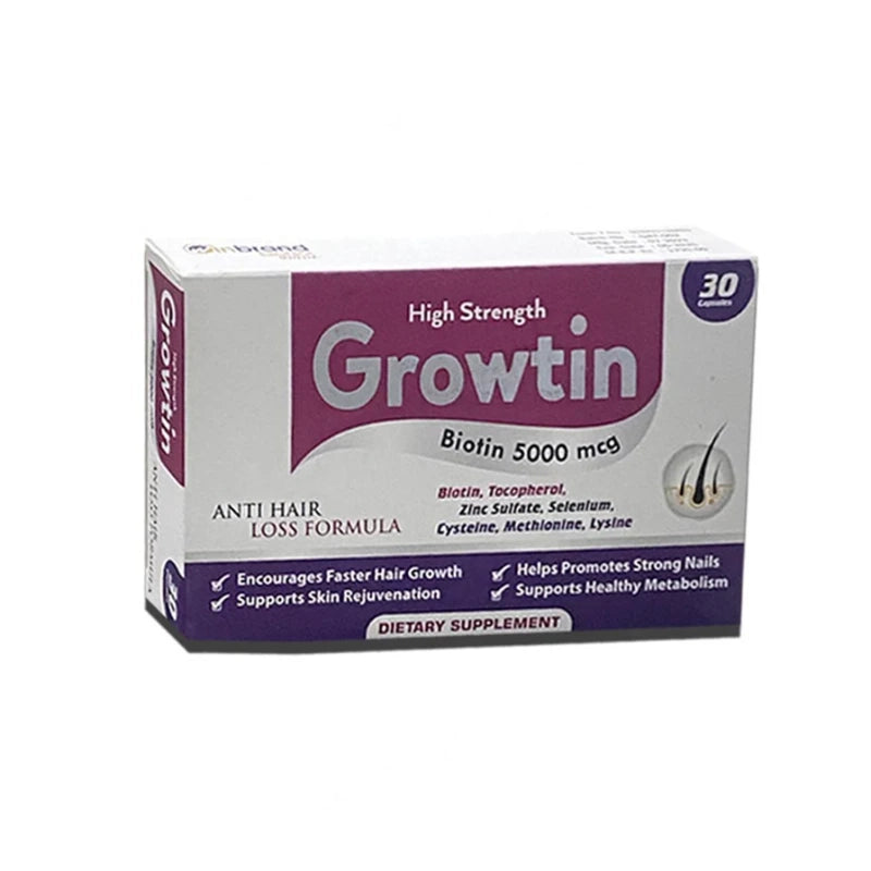 GrowTin Capsules Biotin 5000MCG 30S