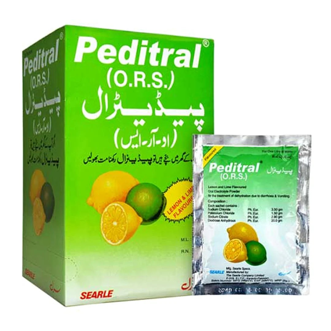 PEDITRAL ORS SACHETS LEMON SEARLE 25S