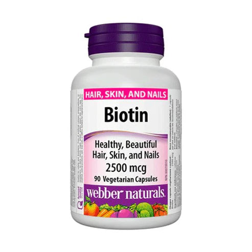 Webber Naturals Biotin 2500 mcg 90 Capsules