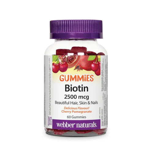 Webber Naturals Biotin Gummies 2500 mcg 60s
